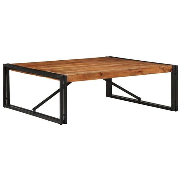 vidaXL sofabord 100x100x35 cm massivt akacietræ