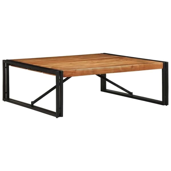 vidaXL sofabord 100x100x35 cm massivt akacietræ
