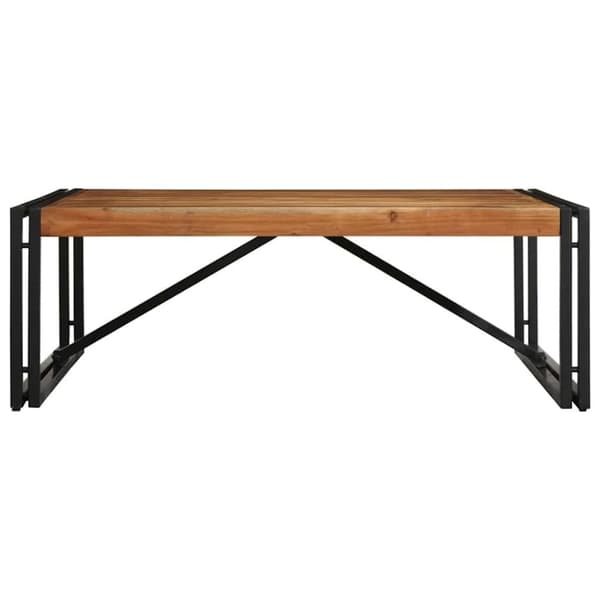 vidaXL sofabord 100x100x35 cm massivt akacietræ