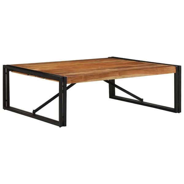 vidaXL sofabord 100x100x35 cm massivt akacietræ