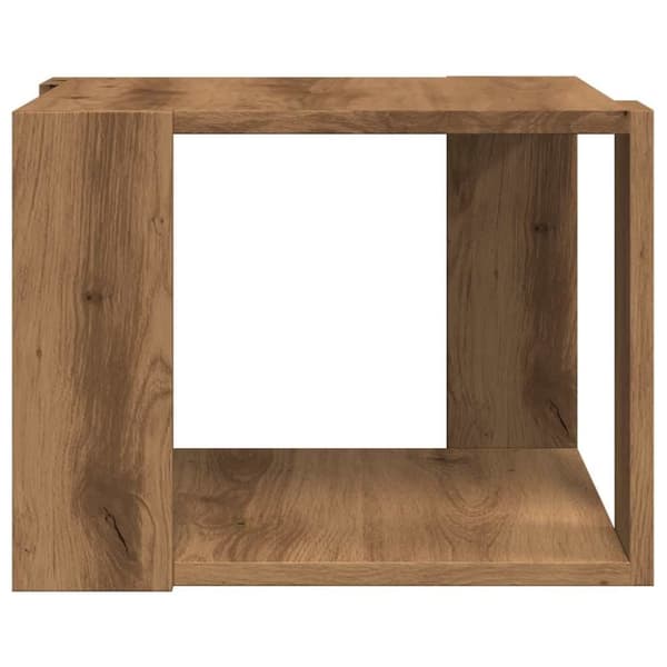 vidaXL Soffbord artisan ek 40x40x30 cm konstruerat trä