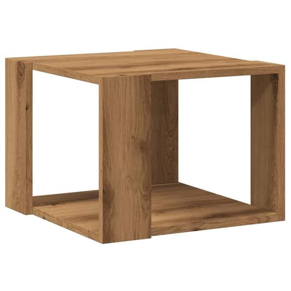 vidaXL Soffbord artisan ek 40x40x30 cm konstruerat trä
