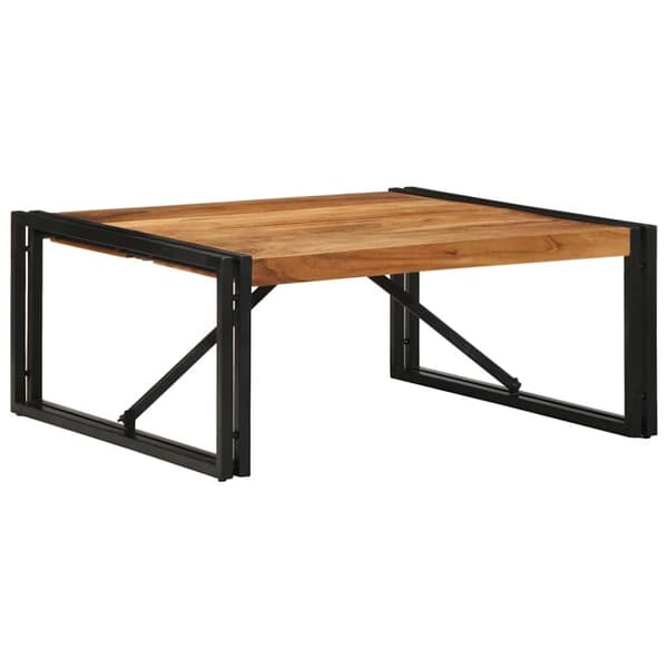 vidaXL sohvapöytä 80x80x35 cm massiivipuu akaasia