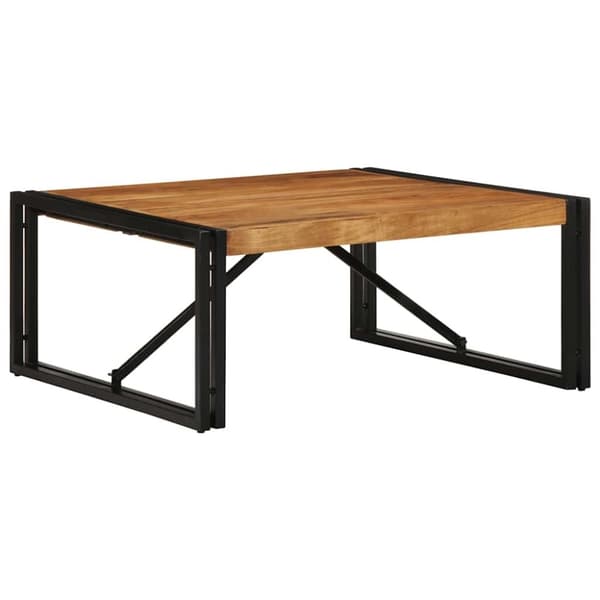 vidaXL sohvapöytä 80x80x35 cm massiivipuu akaasia