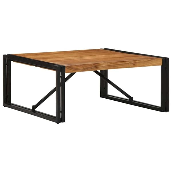 vidaXL sohvapöytä 80x80x35 cm massiivipuu akaasia