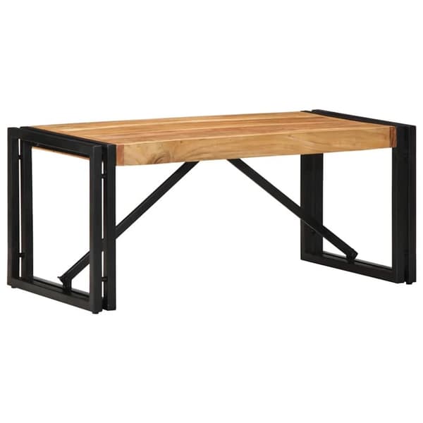 vidaXL sofabord 80x40x35 cm massivt akacietræ