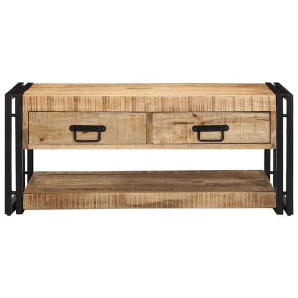 vidaXL sofabord 90x50x38 cm massivt ru mangotræ