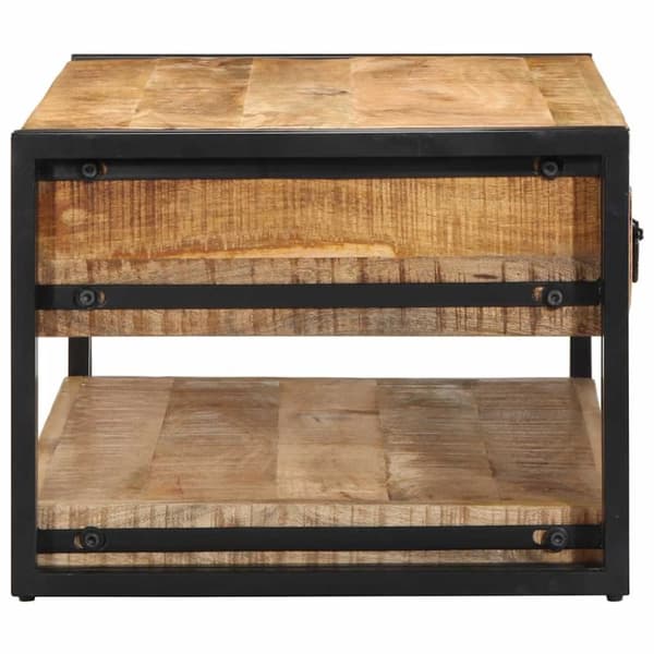 vidaXL sofabord 90x50x38 cm massivt ru mangotræ