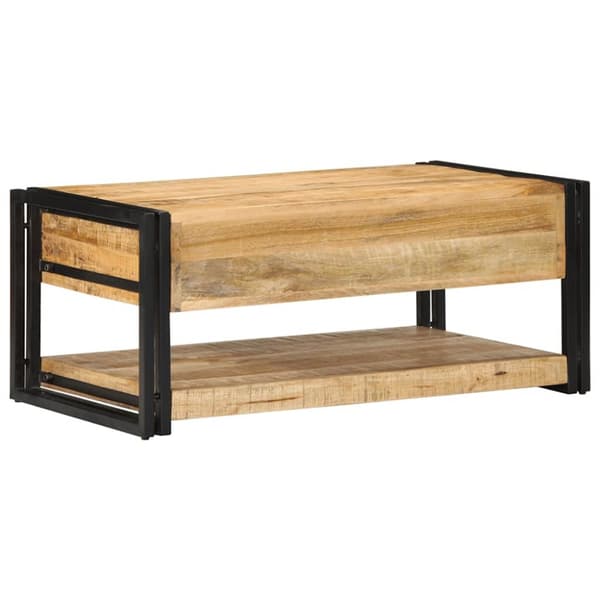 vidaXL sofabord 90x50x38 cm massivt ru mangotræ