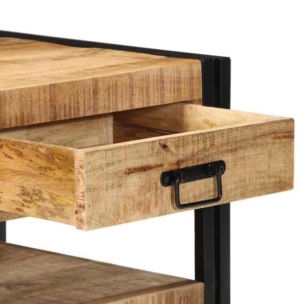 vidaXL sofabord 90x50x38 cm massivt ru mangotræ