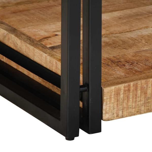 vidaXL sofabord 90x50x38 cm massivt ru mangotræ