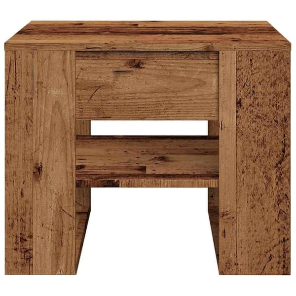 vidaXL Salongbord gammelt tre 55,5x55x45 cm konstruert tre