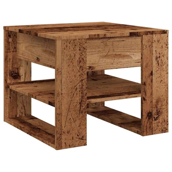 vidaXL Salongbord gammelt tre 55,5x55x45 cm konstruert tre