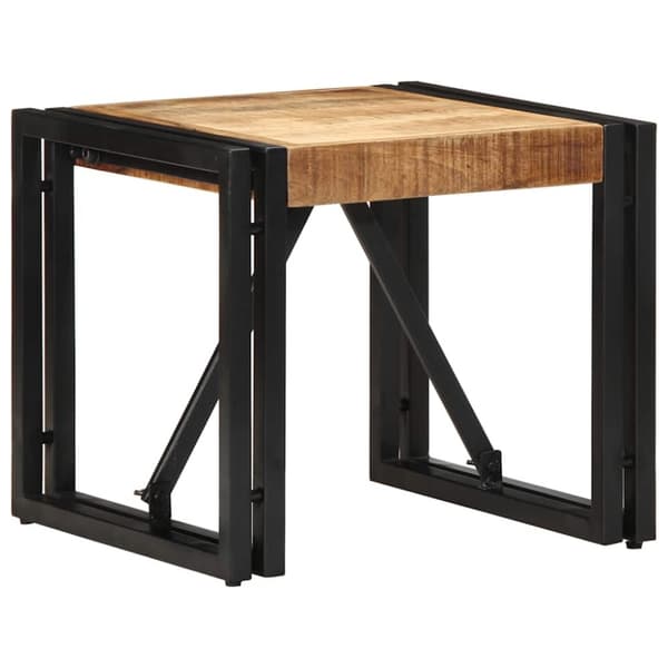 vidaXL sofabord 40x40x35 cm massivt ru mangotræ