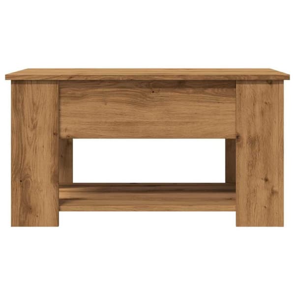 vidaXL sofabord 79x49x41 cm konstrueret træ kunsteg