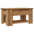 Miniatyrbillede 8 af 11: vidaXL sofabord 79x49x41 cm konstrueret træ kunsteg
