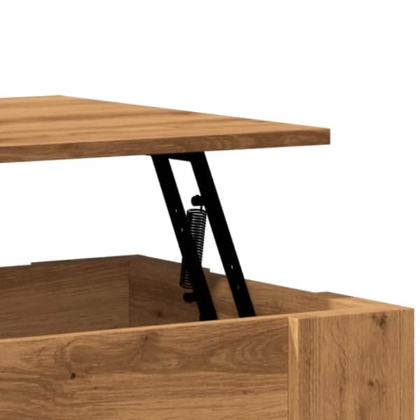 vidaXL sofabord 79x49x41 cm konstrueret træ kunsteg