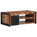 Miniatyrbillede 3 af 11: vidaXL sofabord 90x50x36 cm massivt genbrugstræ flerfarvet