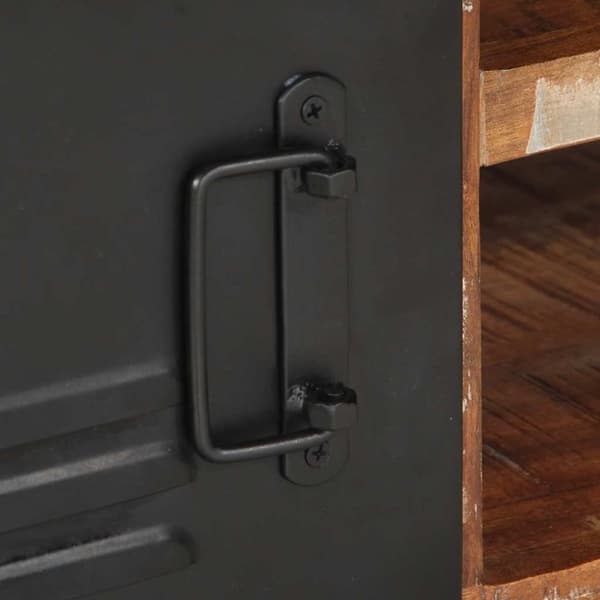 vidaXL sofabord 90x50x36 cm massivt genbrugstræ flerfarvet