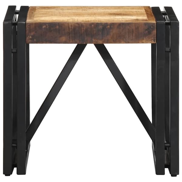 vidaXL Salongbord 40x40x35 cm grovt heltre mangotre