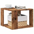 Miniatyrbillede 1 af 10: vidaXL sofabord 40x40x30 cm konstrueret træ antikt træ