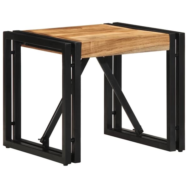 vidaXL sofabord 40x40x35 cm massivt akacietræ