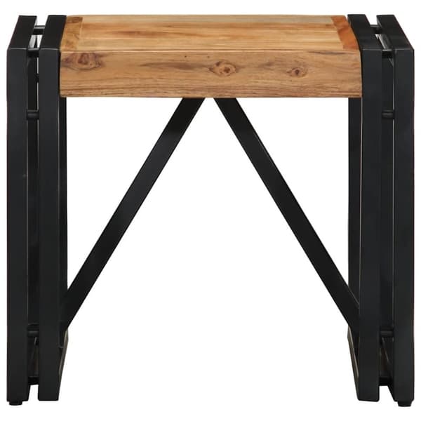 vidaXL sofabord 40x40x35 cm massivt akacietræ