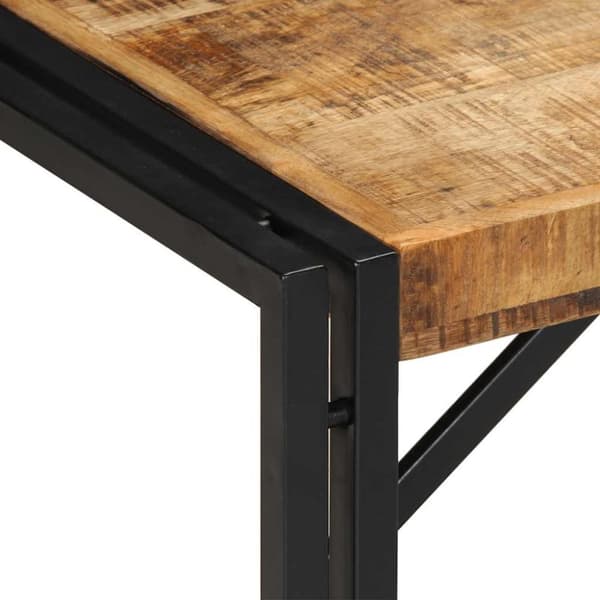 vidaXL Salongbord 80x40x35 cm grovt heltre mangotre