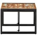 Miniatyrbilde 3 av 11: vidaXL Salongbord flerfarget 50x50x35 cm gjenvunnet heltre