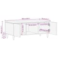 Miniatyrbillede 11 af 11: vidaXL sofabord 100x54x40 cm massivt mangotræ