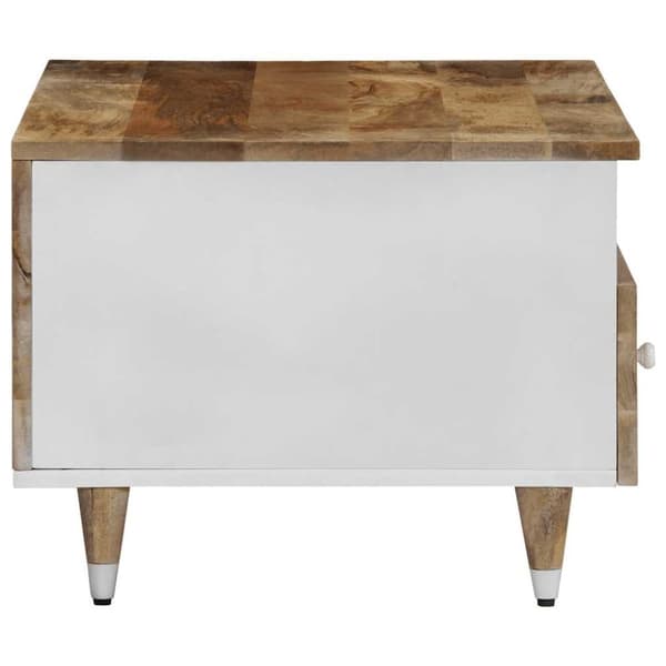 vidaXL Sohvapöytä 80x54x40 cm täysi mangopuu