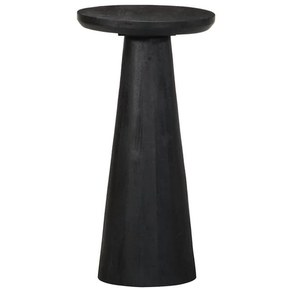 vidaXL sidebord Ø30x60 cm massivt mangotræ sort