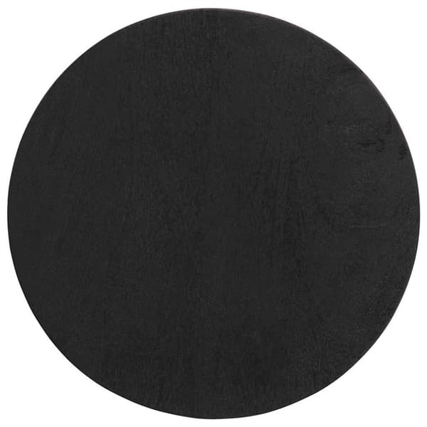 vidaXL sidebord Ø30x60 cm massivt mangotræ sort