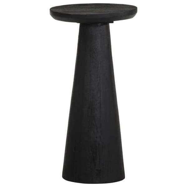 vidaXL sidebord Ø30x60 cm massivt mangotræ sort