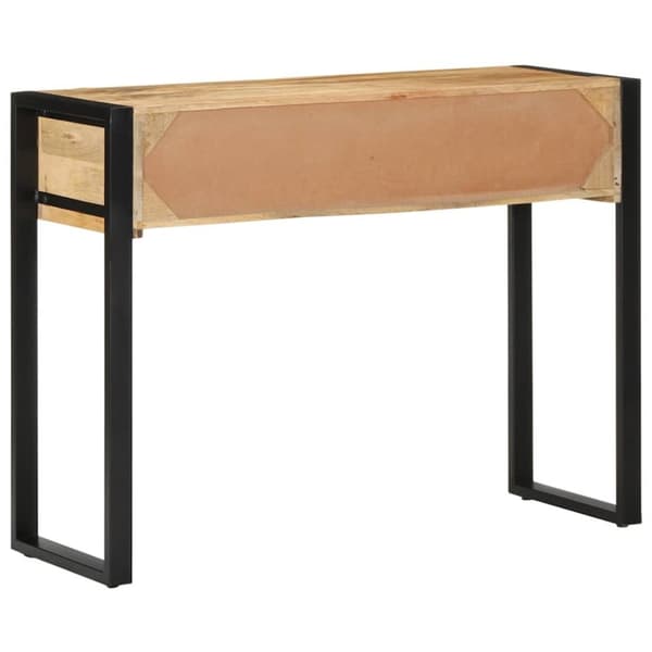 vidaXL konsolbord 100x35x75 cm massivt ru mangotræ