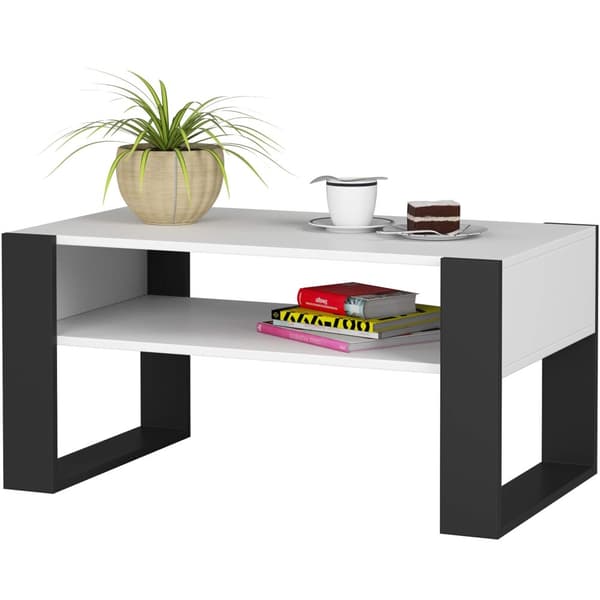 Kaffebord DOMI VIT / SVART