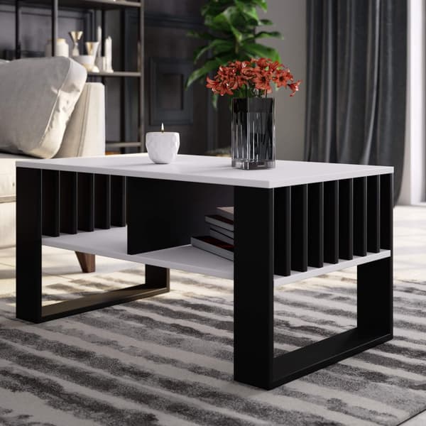 KAFFEBORD ROCKFORD VIT / SVART
