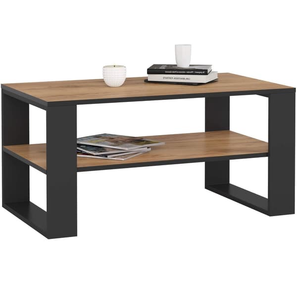 KAFFEBORD ALEX DĄB CRAFT / SORT