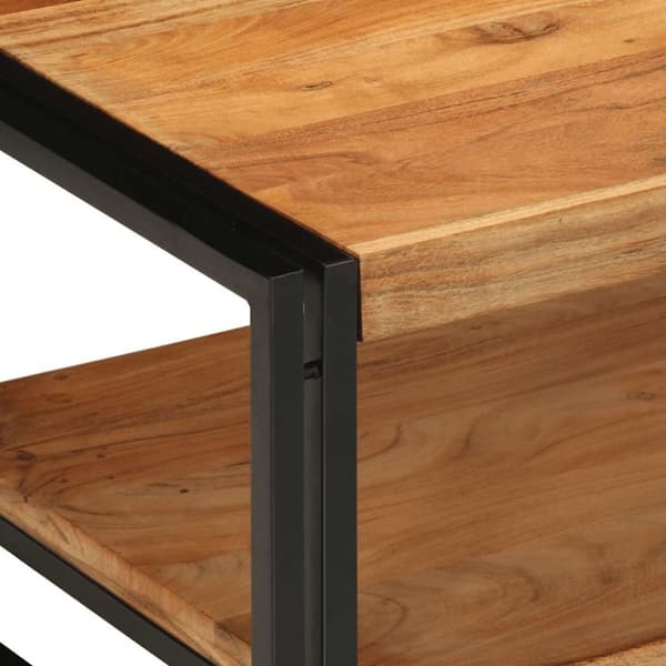 vidaXL sofabord 70x50x38 cm massivt akacietræ