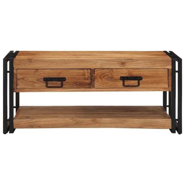 vidaXL Soffbord 90x50x38 cm massivt trä akacia