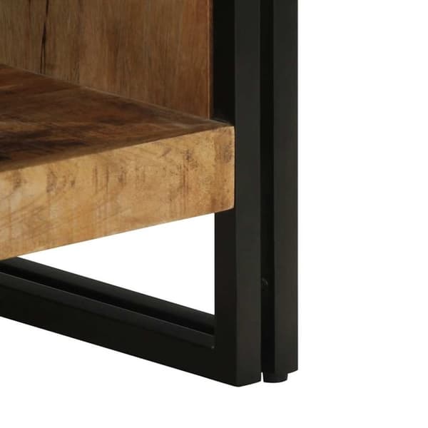 vidaXL sofabord 50x50x38 cm massivt ru mangotræ