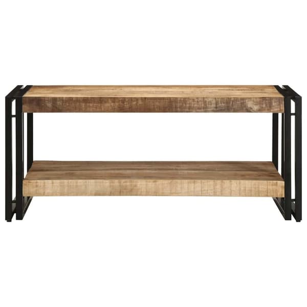 vidaXL Soffbord 90x50x38 cm massivt grovt trä mango