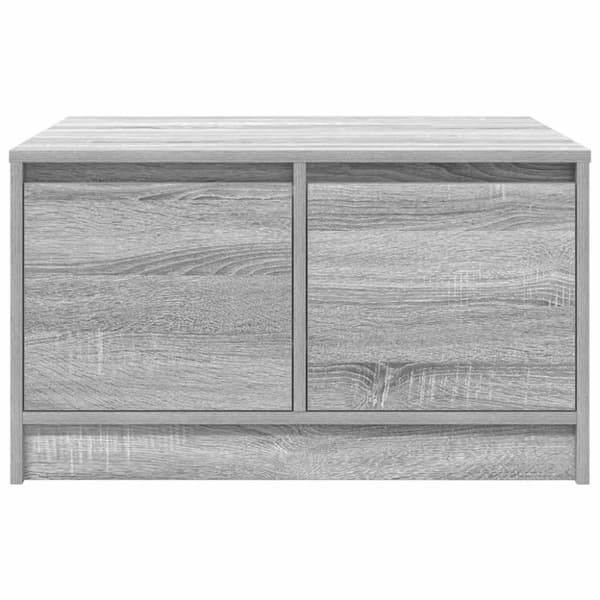 vidaXL sohvapöytä laatikoilla harmaa Sonoma 70,5x70x40 cm