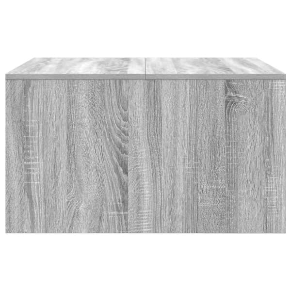 vidaXL sohvapöytä laatikoilla harmaa Sonoma 70,5x70x40 cm
