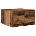 Miniatyrbillede 3 af 11: vidaXL sofabord med skuffer 70,5x70x40 cm gammelt træ-look