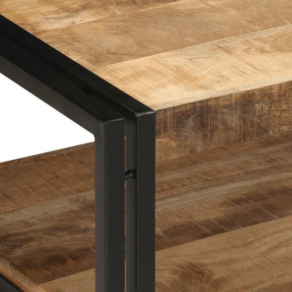 vidaXL sofabord 90x50x38 cm massivt ru mangotræ