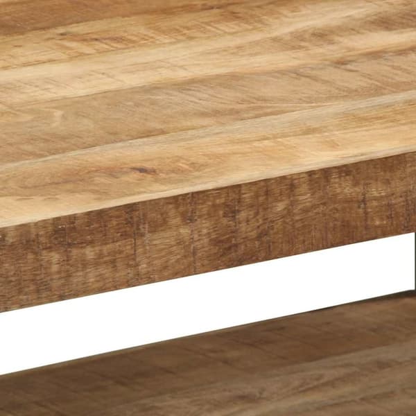 vidaXL sofabord 90x50x38 cm massivt ru mangotræ