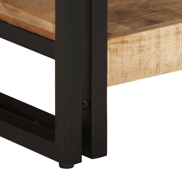 vidaXL sofabord 90x50x38 cm massivt ru mangotræ