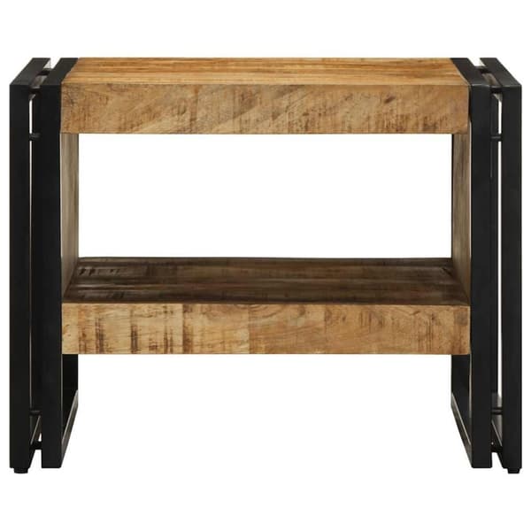 vidaXL Soffbord 50x50x38 cm massivt grovt trä mango