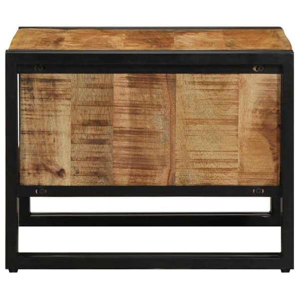 vidaXL Soffbord 50x50x38 cm massivt grovt trä mango